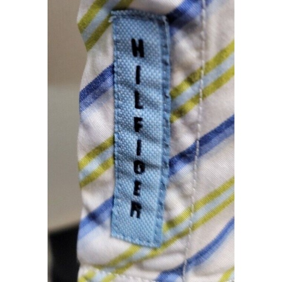 Vintage Tommy Hilfiger striped button-down Long Sleeve Size Lg - Picture 4 of 8